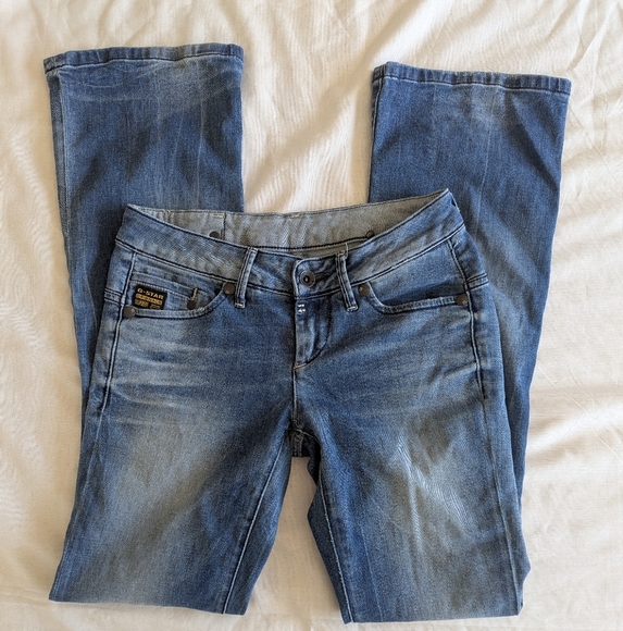 G-Star Boot Cut Low Waist Jeans Size 27x33 - Picture 6 of 10